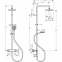 Душевая система Hansgrohe Vernis Blend Showerpipe 200 1jet с термостатом, хром (26276000) 2