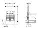 Інсталяція Geberit Duofix для біде, 82 см (111.524.00.1) 0