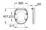 Cиденье для унитаза Grohe Bau с микролифтом (39435000) 2