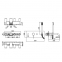 Змішувач для ванни прихованого монтажу Paffoni Light з натискним перемикачем, хром (LIG001CR) 0