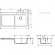 Кухонная мойка Hansgrohe S514-F450 1050х510 полочка слева, Graphiteblack (43314170) 3