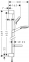 Душовий набір Hansgrohe Crometta Vario 0.65 см з мильницею, хром (26553400) 0
