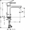 Смеситель для умывальника Hansgrohe Rebris S 110 с д/к pop-up, Chrome (72517000) 2