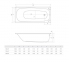 Ванна акриловая RADAWAY TESALIA 170x75 см (WA1-06-170x075U) 2