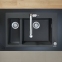 Кухонная мойка Hansgrohe S51 S510-F635 770х510 на 2 чаши 180/450, graphiteblack (43315170) 2