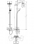 Душова система Hansgrohe Croma E Showerpipe 280 1jet з термостатом для ванни, хром (27687000) 3