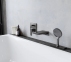  Вилив для ванни Hansgrohe Metropol 185 мм, Matt Black (32543670) 0