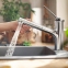 Смеситель для кухни Hansgrohe Zesis M33 150 2jet с вытяжным изливом, Chrome (74800000) 2