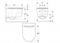 Унитаз подвесной Geberit One Rimfree TurboFlush с сиденьем soft-close, 54х37 см, белый, накладка белая (500.201.01.1) 3
