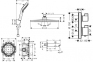 Комплект скрытого монтажа для ванны Hansgrohe Ecostat S 6 в 1, хром (20190006) 0
