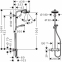 Душевая система Hansgrohe Crometta 160 Showerpipe EcoSmart 1jet 9л/мин с термостатом белый/хром (27265400) 2