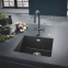 Кухонна мийка Grohe K700U 60-C 1 чаша 530x450мм, чорний граніт (31654AP0) 2