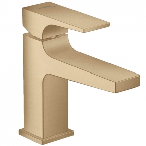 Змішувач для умивальника Hansgrohe Metropol із донним клапаном push-open, Brushed Bronze (32500140)