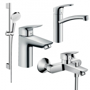 Набір змішувачів для ванни Hansgrohe 4 в 1 Logis 100/ Focus (20200012)