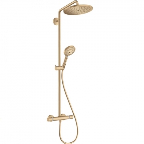 Душевая система Hansgrohe Croma Select S 280 1jet Showerpipe с термостатом, brushed bronze (26890140)