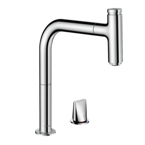 Смеситель для кухни Hansgrohe Metris Select 200 1jet sBox с вытяжным изливом, хром (73804000)