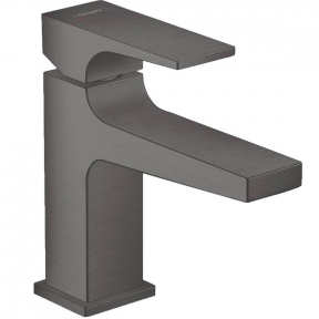 Змішувач для умивальника Hansgrohe Metropol 100 з донним клапаном push-open, Brushed Black Chrome (32500340)