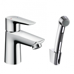 Смеситель для умывальника Hansgrohe Talis E 110 с гигиенической лейкой, хром (71729000)