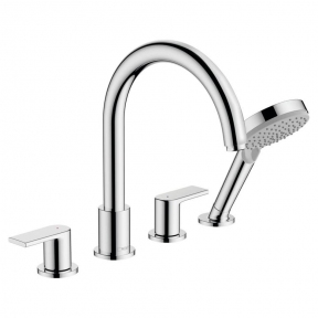 Змішувач на край ванни Hansgrohe Vernis Shape врізний на 4 отвори, хром (71459000)