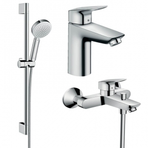 Набір змішувачів для ванни Hansgrohe 3 в 1 Logis 100 (20200001)