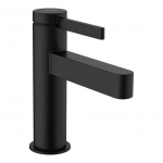 Смеситель для умывальника Hansgrohe Finoris 110 с донным клапаном, черный матовый (76020670)