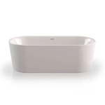 Ванна акрилова Knief Fresh 180х80 окремостояща з круглим переливом, білий глянсовий (0100030/010009106)