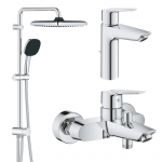 Набор смесителей Grohe QuickFix Start 3 в 1 для ванной (UA202305RM)