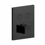Смеситель для душа Paffoni Compact box с термостатом, черный матовый (CPT518NO)