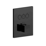 Смеситель для душа Paffoni Compact box с термостатом, черный матовый (CPT519NO)