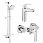 Комплект смесителей для душа Grohe Eurosmart + New Tempesta 100, хром (UA123244M0)