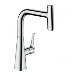 Смеситель для кухни Hansgrohe Metris Select 240 1jet с вытяжным душем, хром (14857000)