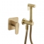 Гигиенический душ со смесителем Ramon Soler WC Alexia, матовое золото (364501OC36F305168)